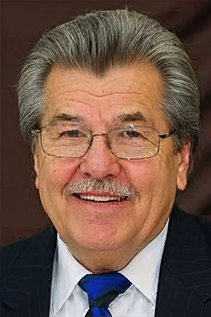 Man in suit with gray hair
