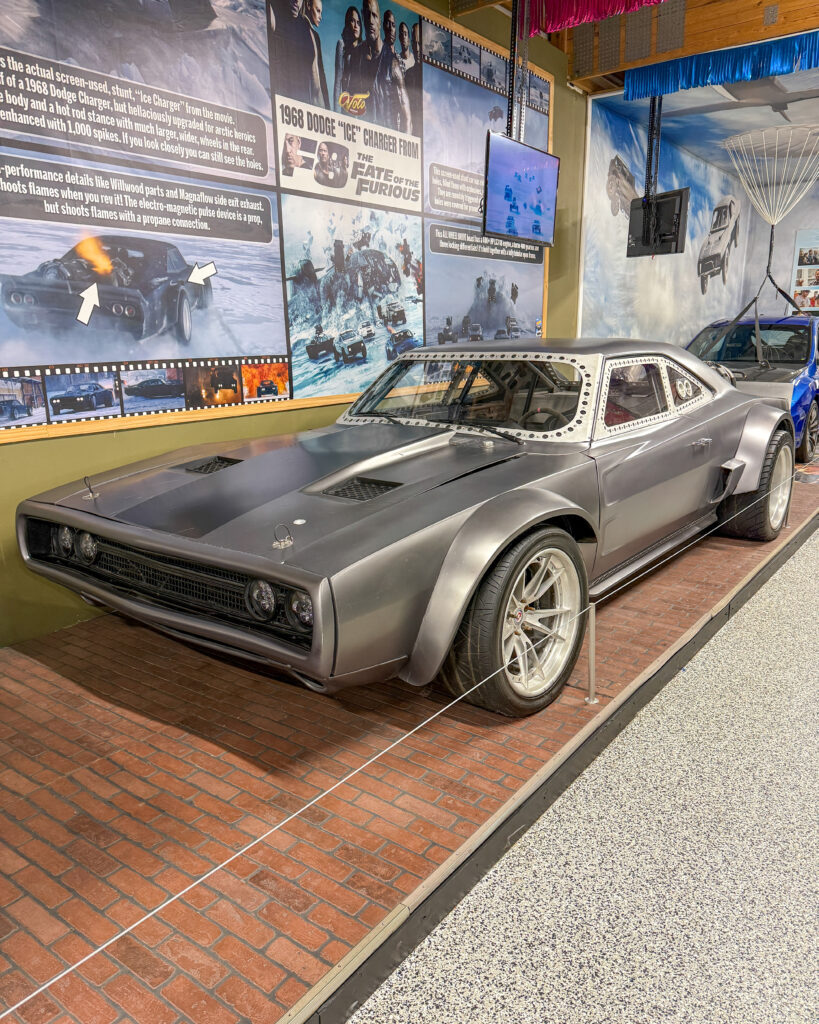 Classic car displayed in museum.