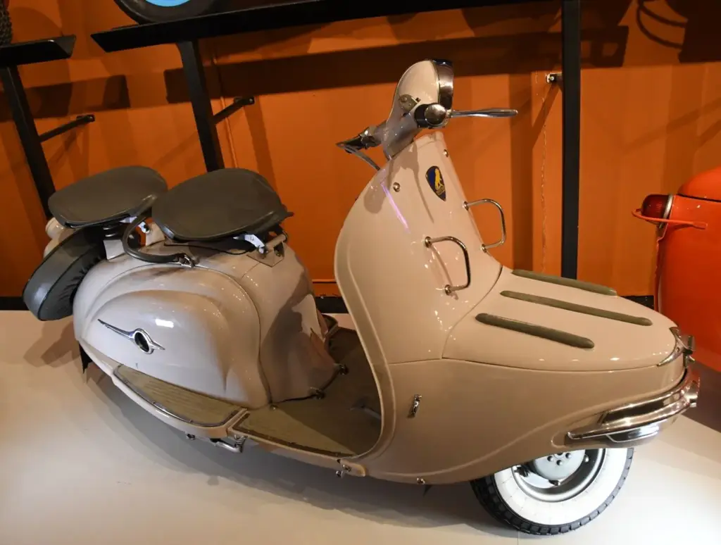 Vintage scooter with unique design