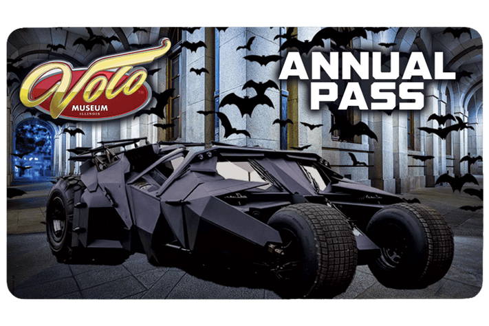 Batmobile with Volo Museum branding