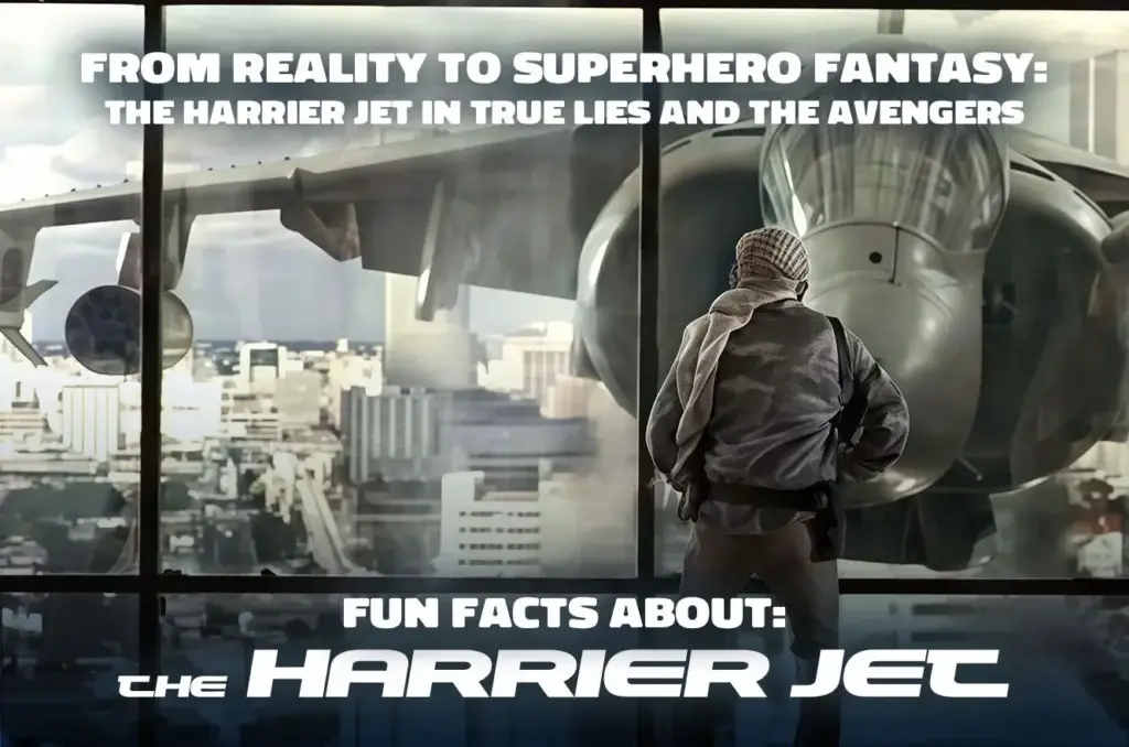 Harrier jet featured in films.