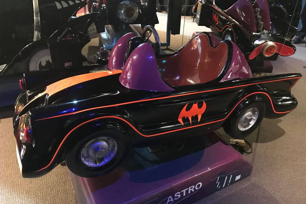 Small black Batmobile ride-on toy