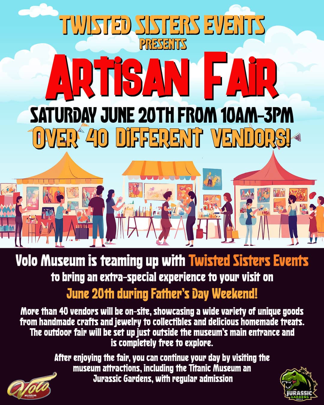Twisted Sisters Events Presents Aritsan Fair Sat. June 20th