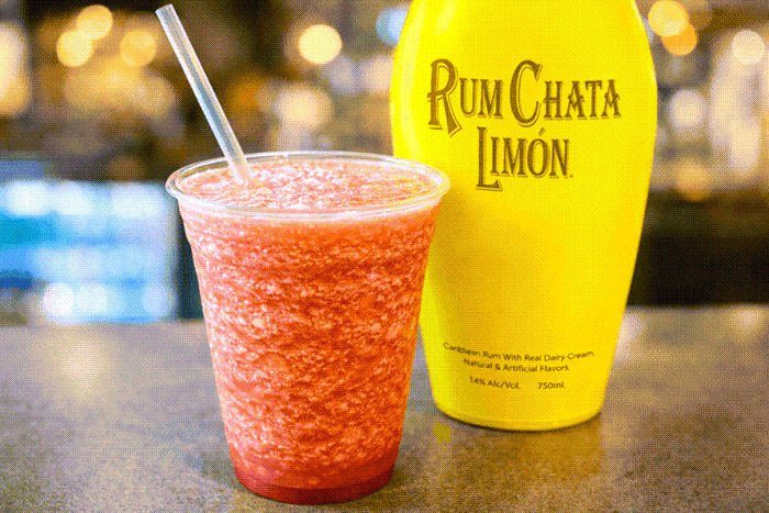 Frozen drink with Rum Chata Limon