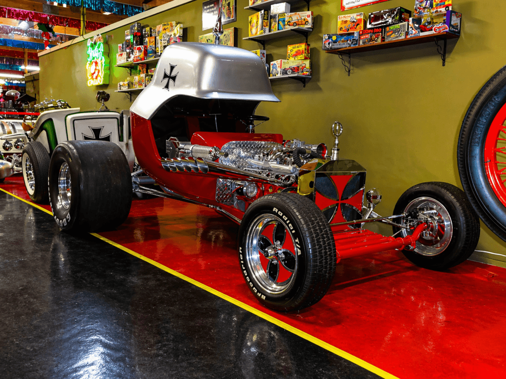 Custom hot rod with unique design
