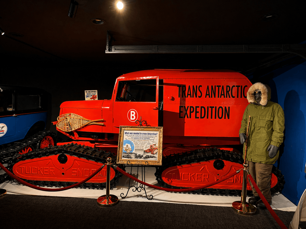 Antarctic expedition vehicle and display