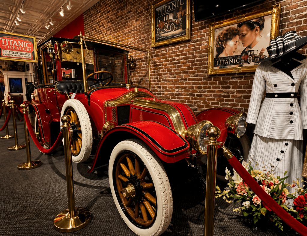 Titanic-themed exhibit interior