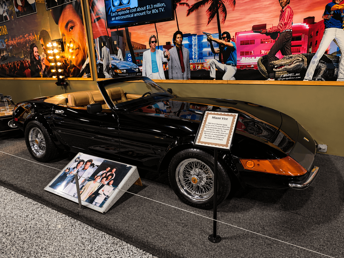 Ferrari Kit car from Miami Vice on display at volo museum
