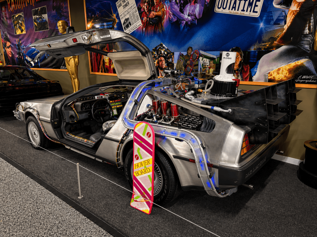 DeLorean time machine from Back to the Future