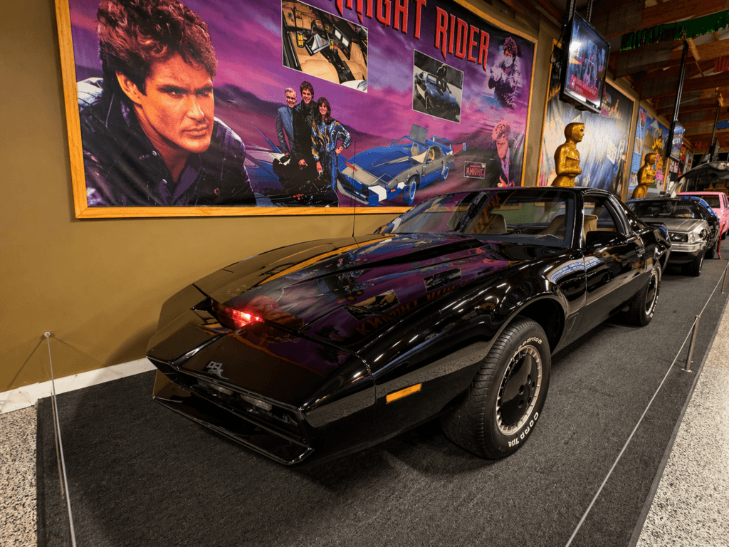 kitt from the tv series knight rider on display at volo museum