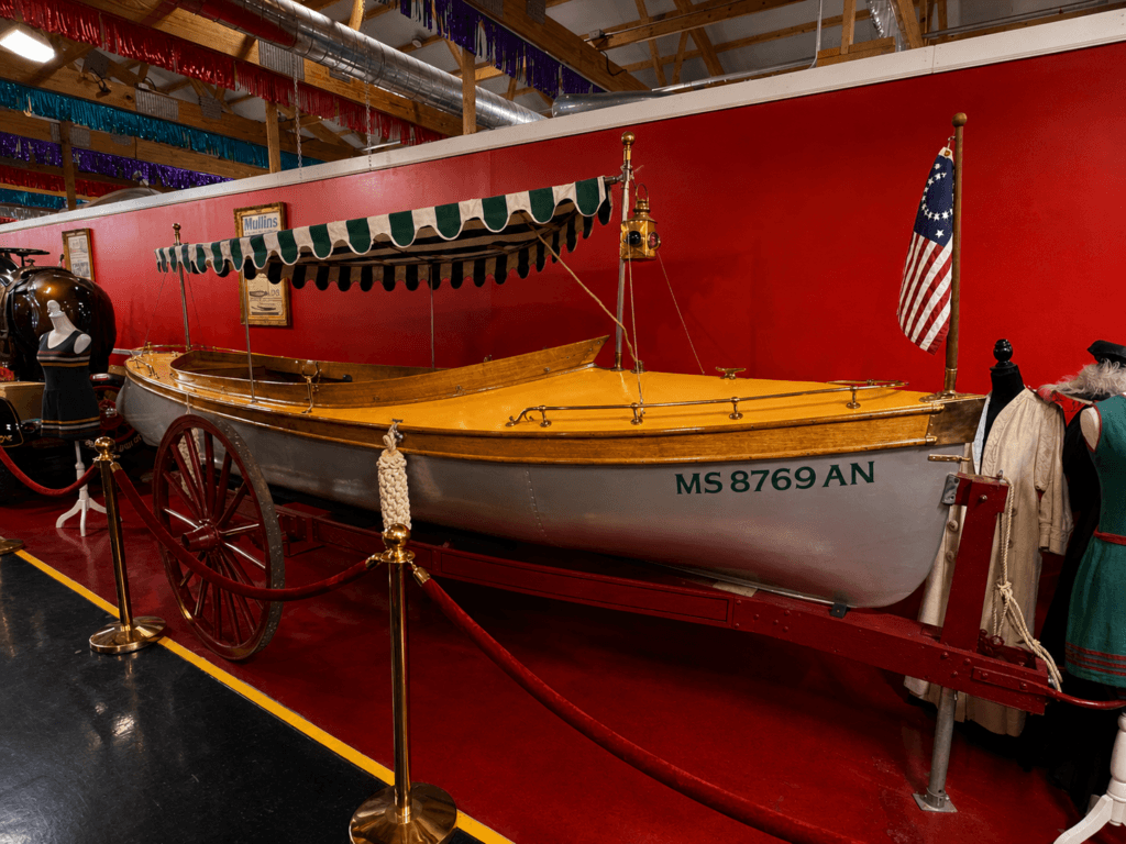 Historic boat displayed in museum