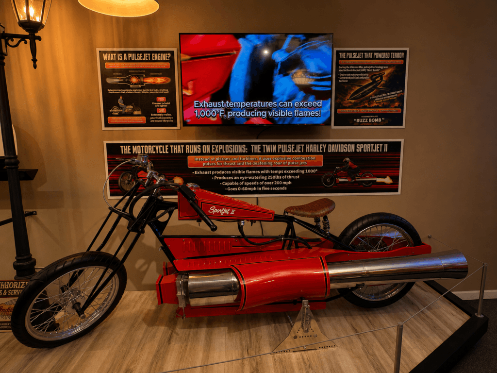 Unique motorcycle with jet engine design