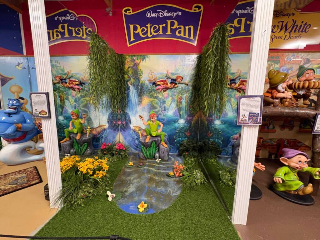 Disney's Peter Pan themed display