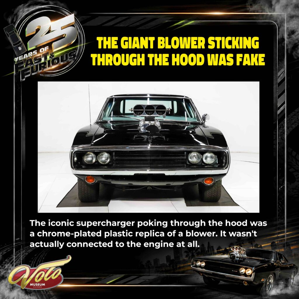 Black 1970 dodge charger from the fast and the furious