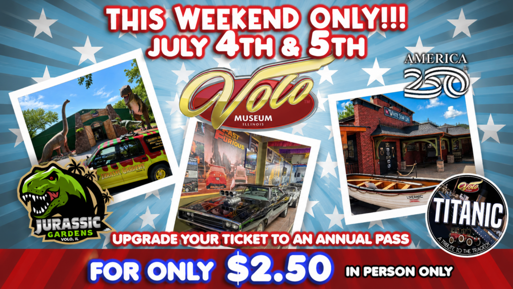 Visit on July 4th or 5th and Upgrade Your Admission Ticket to an Annual Pass for just $2.50 more!