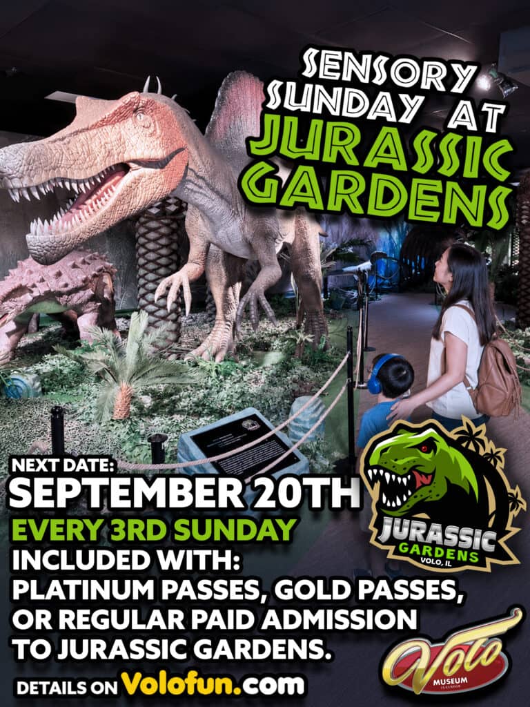 Sensory Sunday Every 3rd Sunday of the Month at Jurassic Gardens!