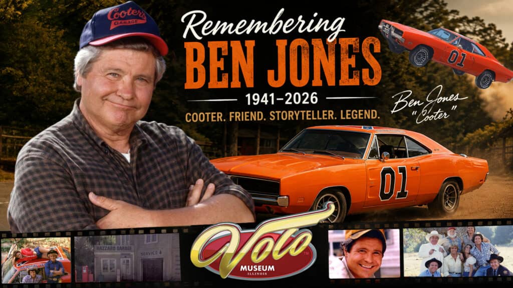 Tribute to Ben Jones, Cooter character from Dukes of Hazzard