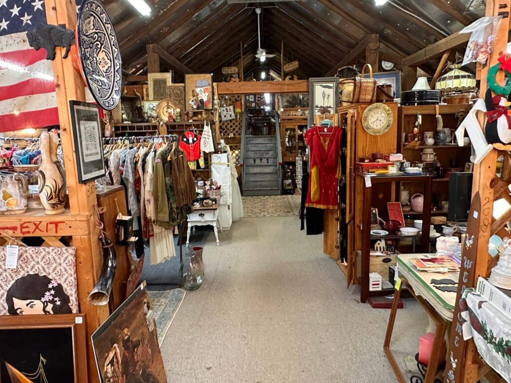 Antique shop filled with various items