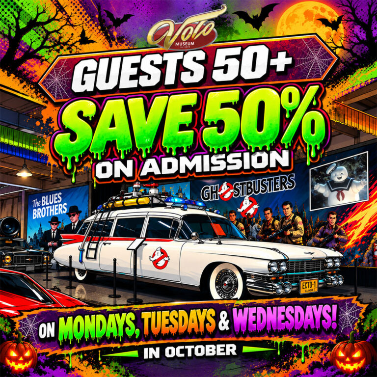 Discounted admission for seniors in October Guests 50 + get 50% off in october!